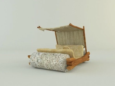 Stone age car 3D 3D Model