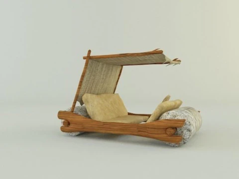 Stone age car 3D 3D Model