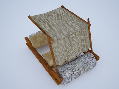 Stone age car 3D Modello 3D