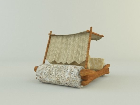 Stone age car 3D Modello 3D