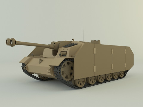 Stug III G tank military vehicle 3D-Modell