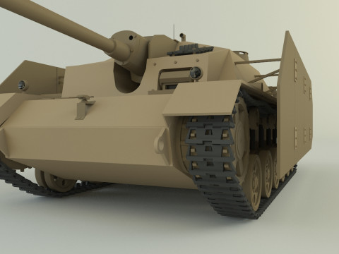 Stug III G tank military vehicle 3D Model