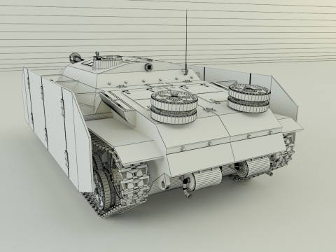 Stug III G tank military vehicle 3D Model