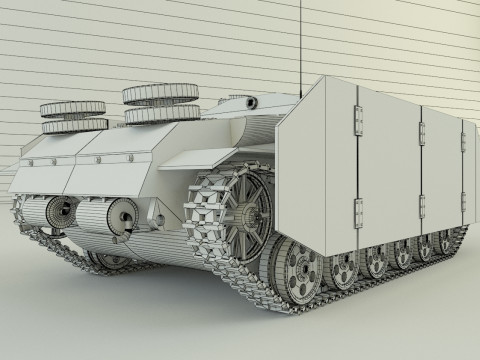 Stug III G tank military vehicle 3D Model