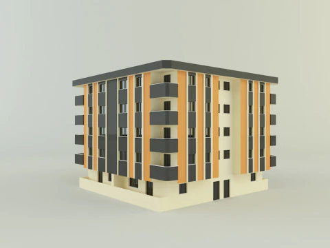 3d building 584 3D Model