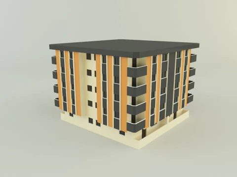 3d building 584 3D Model