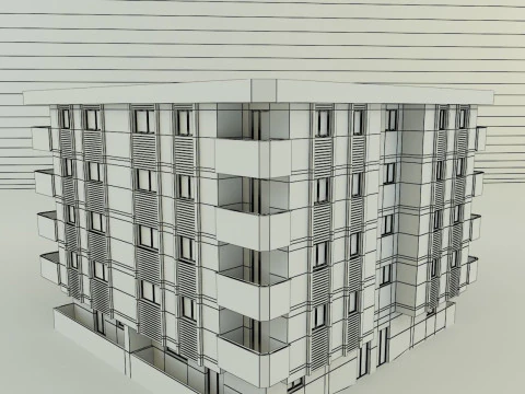 3d building 584 3D Model