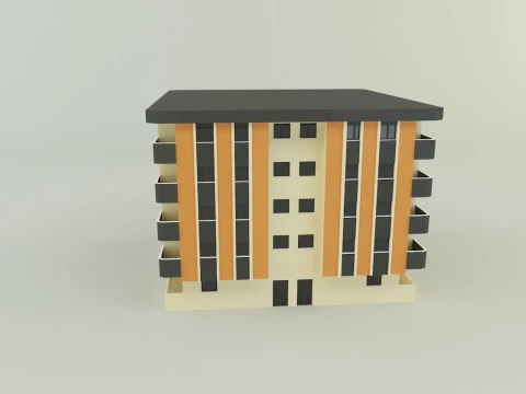 3d building 584 3D Model