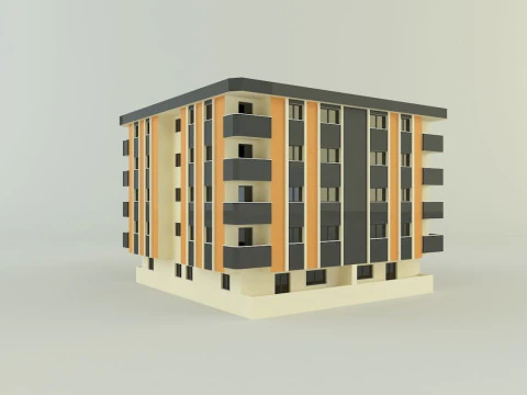 3d building 584 3D Model