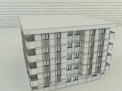 3d building 584 3D Model