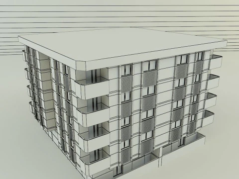 3d building 584 3D Model