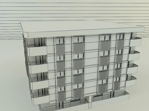 3d building 584 3D Model