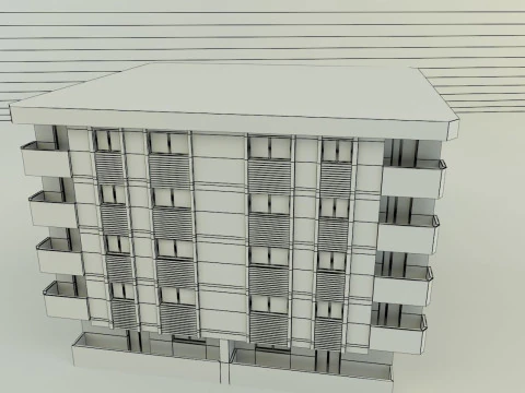 3d building 584 3D Model