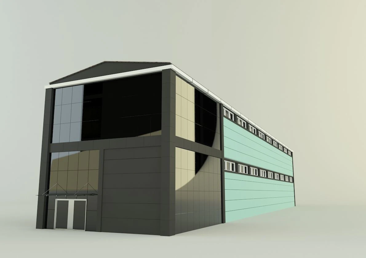 3d building 586 3D Model .c4d .max .obj .3ds .fbx .stl .blend 