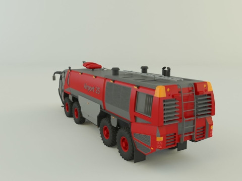 Airport fire truck 3D 模型