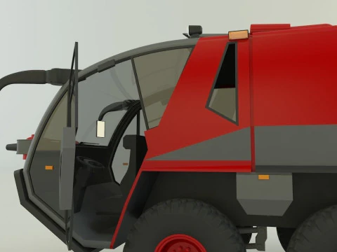 Airport fire truck 3D Model
