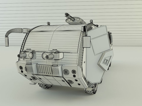 Airport fire truck 3D 模型