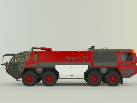 Airport fire truck 3D 模型