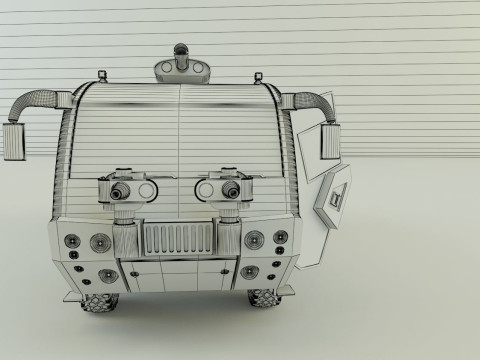 Airport fire truck 3D 模型
