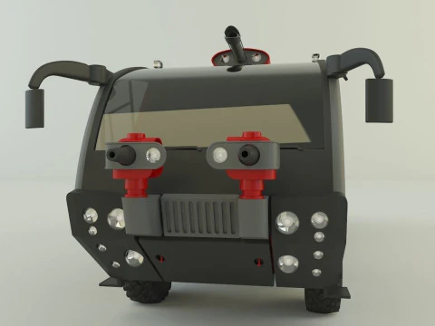 Airport fire truck 3D Model
