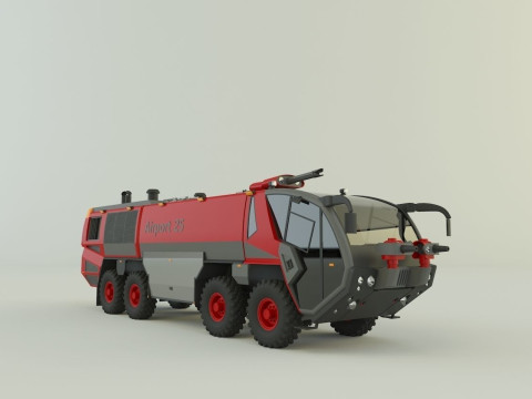 Airport fire truck 3D 模型