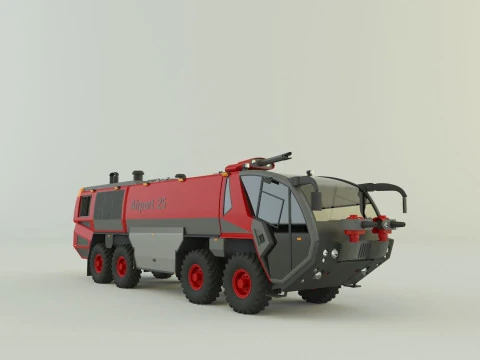 Airport fire truck 3D Model