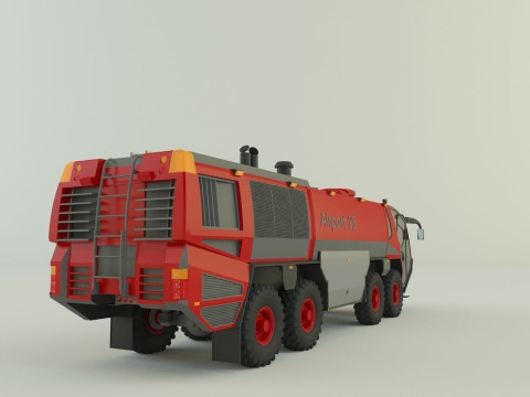 Airport fire truck 3D 模型