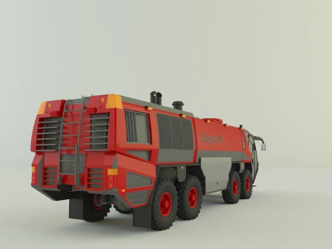 Airport fire truck 3D Model