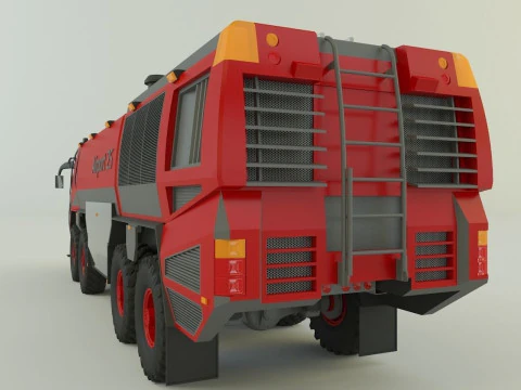 Airport fire truck 3D Model