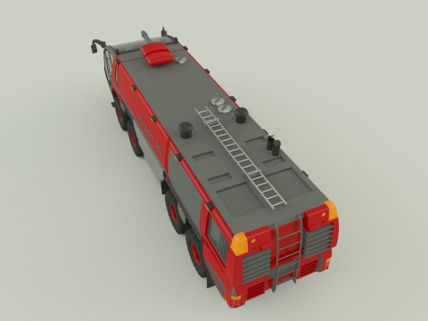 Airport fire truck 3D 模型