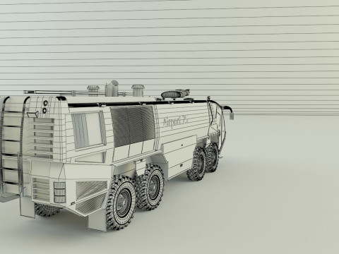 Airport fire truck 3D 模型