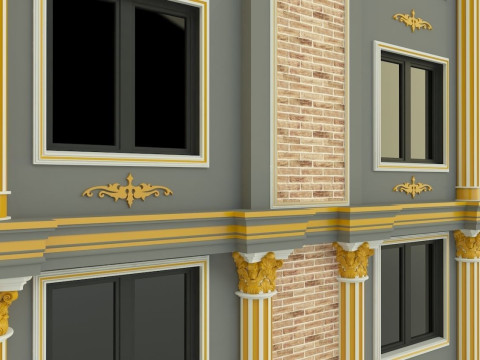 Building 582 classic 3D 모델