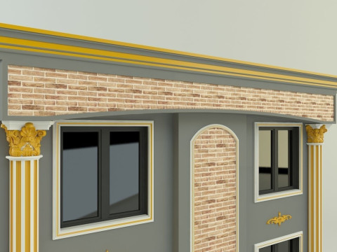 Building 582 classic 3D 모델
