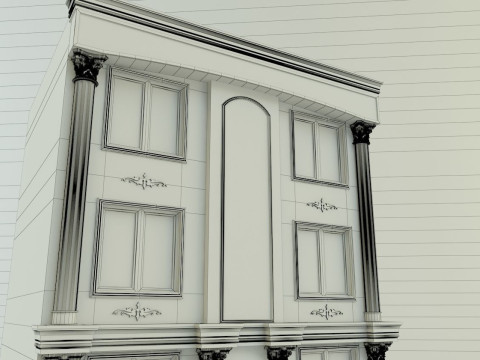 Building 582 classic 3D 모델