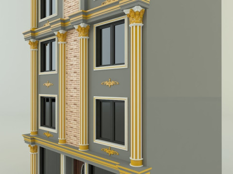 Building 582 classic 3D 모델