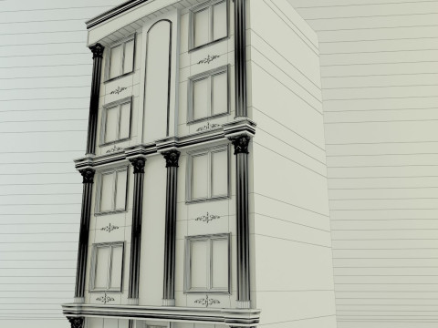 Building 582 classic 3D 모델