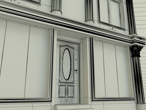Building 582 classic 3D 모델
