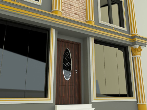 Building 582 classic 3D 모델