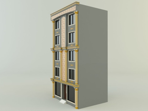 Building 582 classic 3D 모델