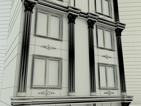 Building 582 classic 3D 모델