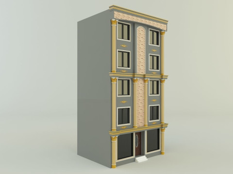 Building 582 classic 3D 모델