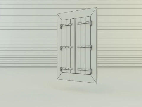 Building doors glass models various models 3D Model