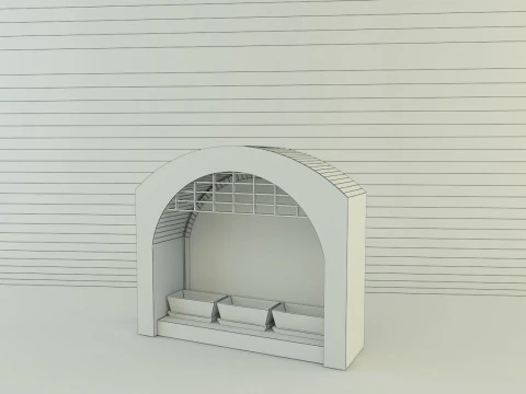 Building doors glass models various models 3D Model