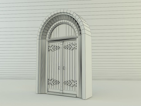 Building doors glass models various models 3Dモデル