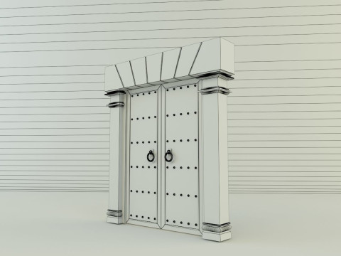 Building doors glass models various models 3Dモデル