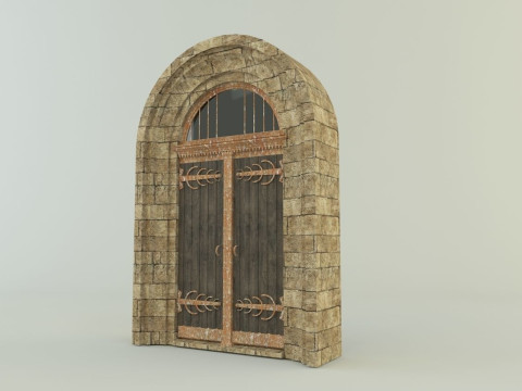 Building doors glass models various models 3Dモデル