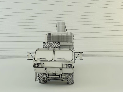 ASSY HEMTT A4 WITH LASER 3D Model