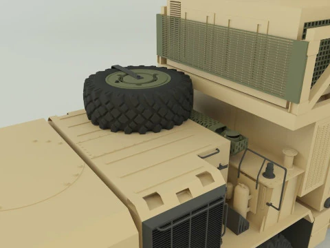 ASSY HEMTT A4 WITH LASER 3D Model