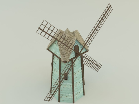 Model house 1 medieval castle 3D Model