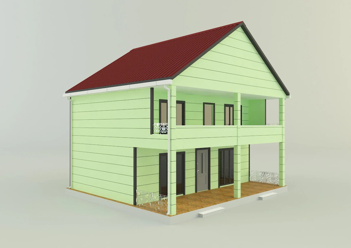 Model houses 11 3D Model .c4d .max .obj .3ds .fbx .stl .blend 